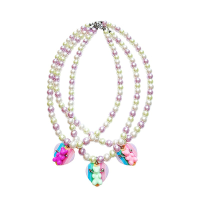 Pierced Teddy Necklace