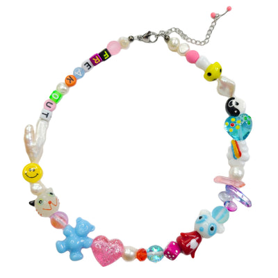 Teddy Bear Chunky Necklace