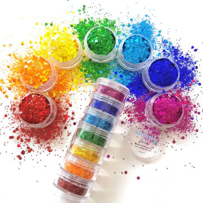Rainbow Chunky Glitter Set - Starlight