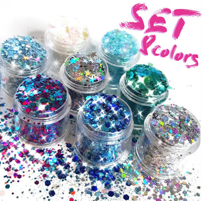 Ibiza Chunky Glitter Set - Starlight